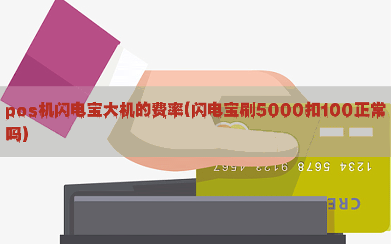 pos机闪电宝大机的费率(闪电宝刷5000扣100正常吗)